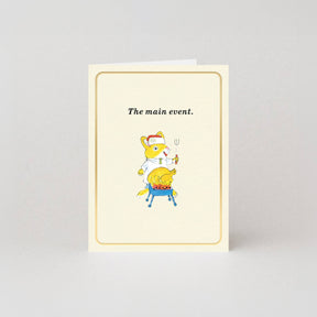 Studio Boketto The Main Event Gold Foil Mini Christmas Card
