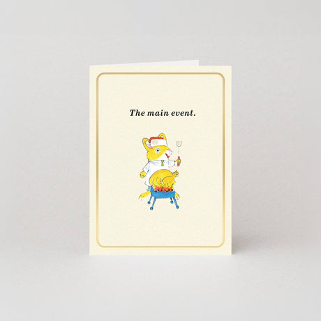 Studio Boketto The Main Event Gold Foil Mini Christmas Card