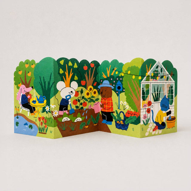 Studio Boketto Gardening Allotment Big Concertina Card