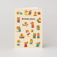 Studio Bokettio Birthday Plans Card
