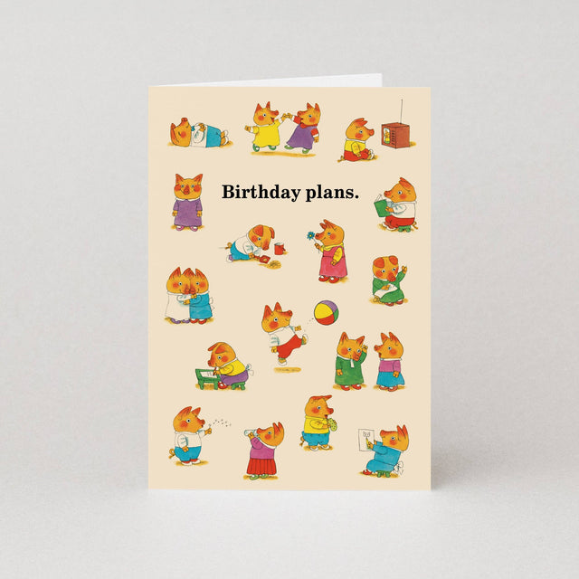 Studio Bokettio Birthday Plans Card