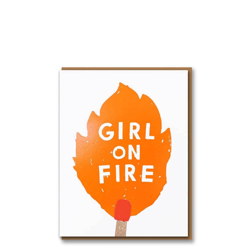 1973 WOW! Girl On Fire Card