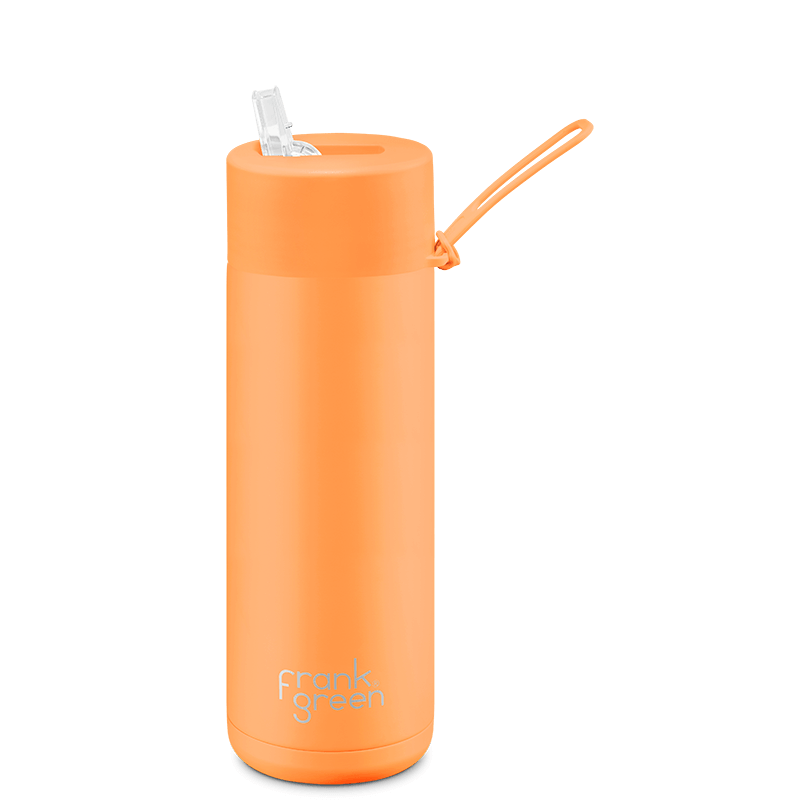 Frank Green NEON Ceramic Reusable Bottle - Orange