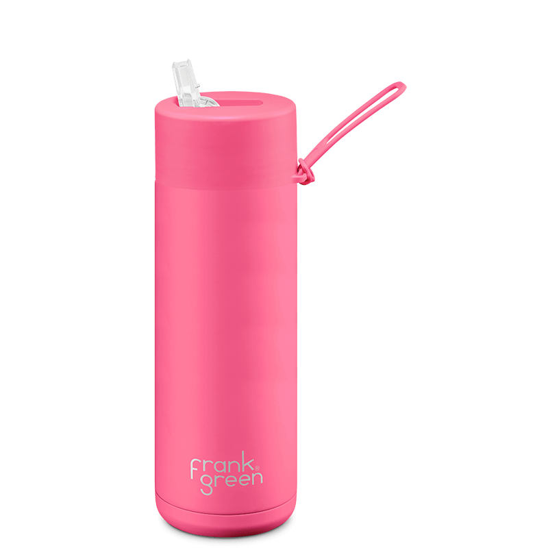 Frank Green NEON Ceramic Reusable Bottle - Pink