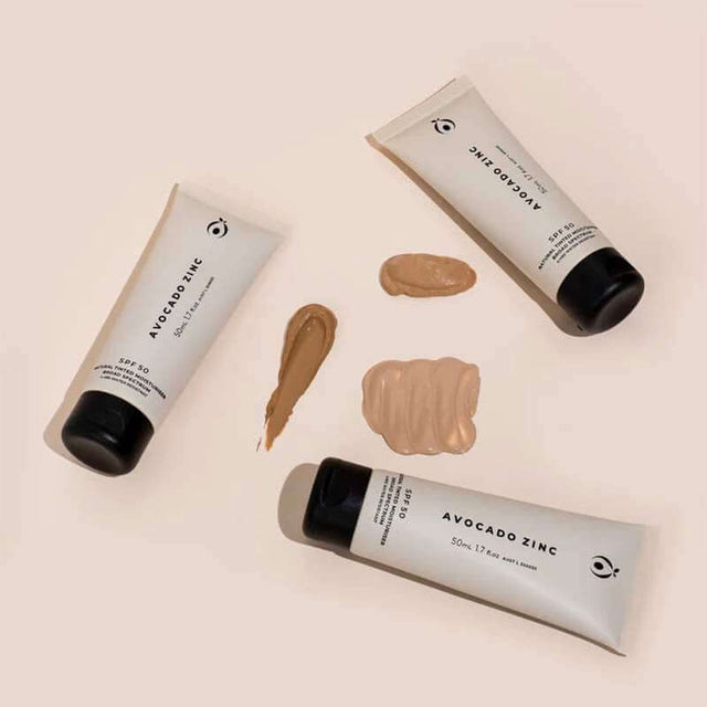 Avocado Zinc SPF 50 Natural Tinted Moisturiser colour matching