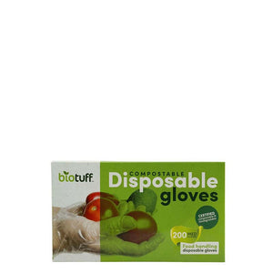 BIOTUFF Compostable Disposable Gloves - Medium