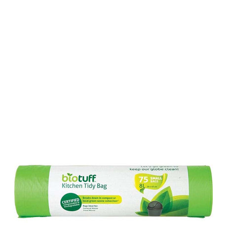 BIOTUFF Compostable Kitchen Tidy Bags 8L - Natural Supply Co
