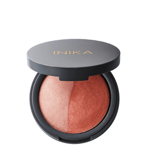 INIKA Organic Baked Mineral Blush Duo - Burnt Peach