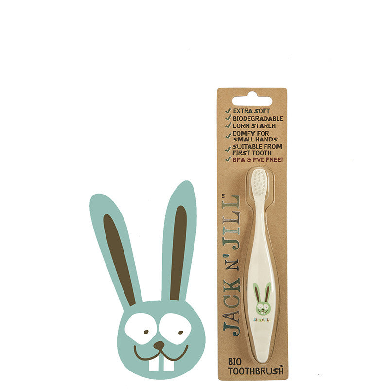 Jack N' Jill Natural Kids' Toothbrush - Bunny - Natural Supply Co