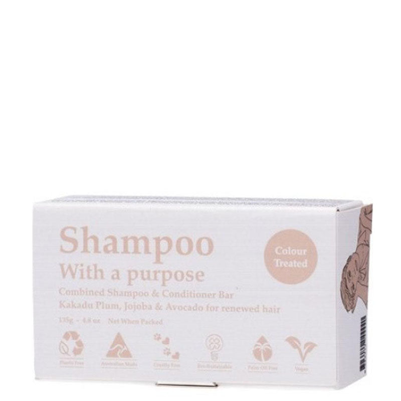 Clover Fields Shampoo With a Purpose Shampoo & Conditioner Bar - Colour Treated Hair - Natural Supply Co