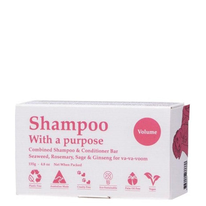 Clover Fields Shampoo With a Purpose Shampoo & Conditioner Bar - Volume - Natural Supply Co