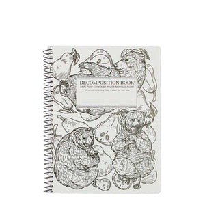 Decomposition Book Spiral Large Notebook - Pear Bears