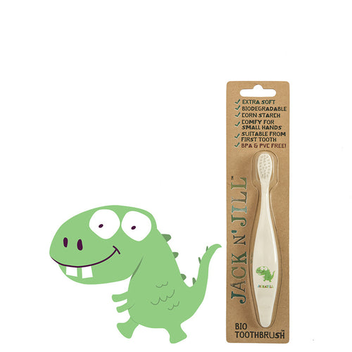 Jack N' Jill Natural Kids' Toothbrush - Dino - Natural Supply Co