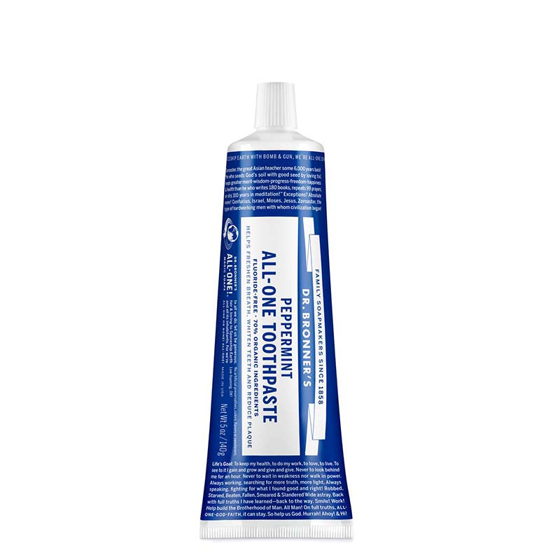 Dr Bronner's All-One Toothpaste - Peppermint 140g