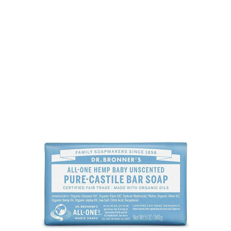 Dr Bronner's Magic Pure-Castile Bar Soap - Baby Unscented
