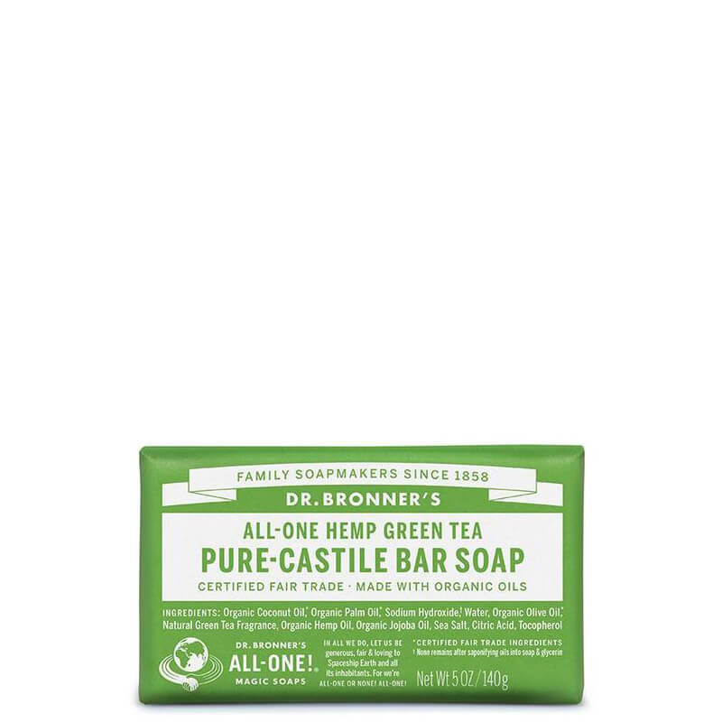 Dr Bronner's PureCastile Bar Soap Green Tea