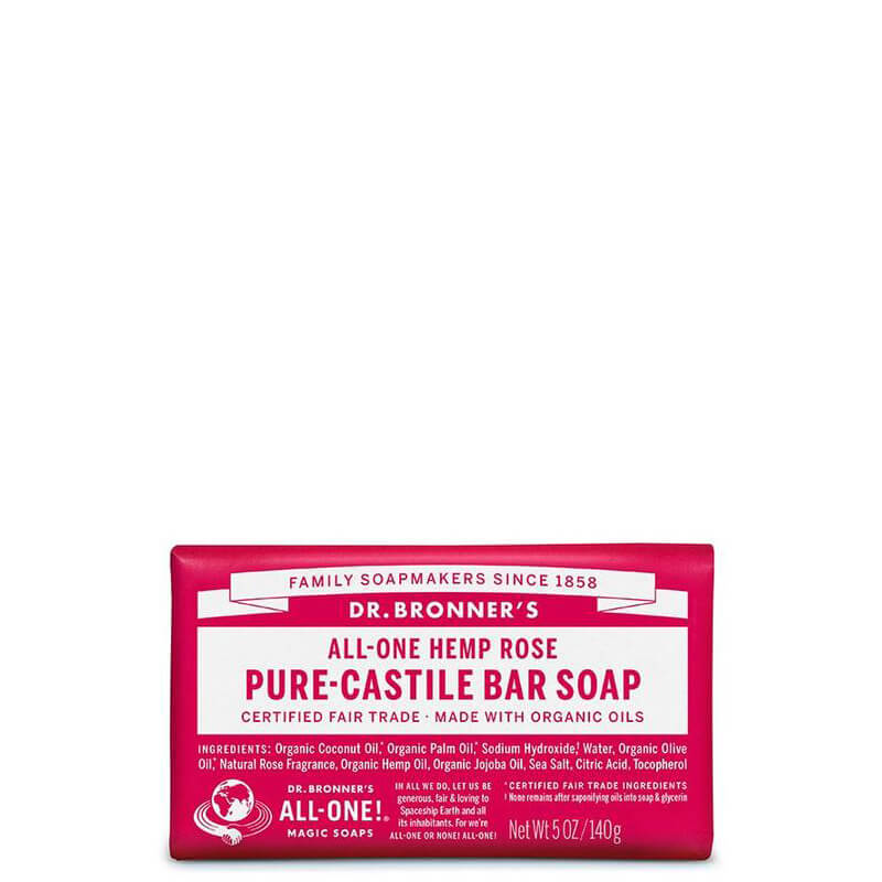 Dr Bronner's Magic Pure-Castile Bar Soap - Rose