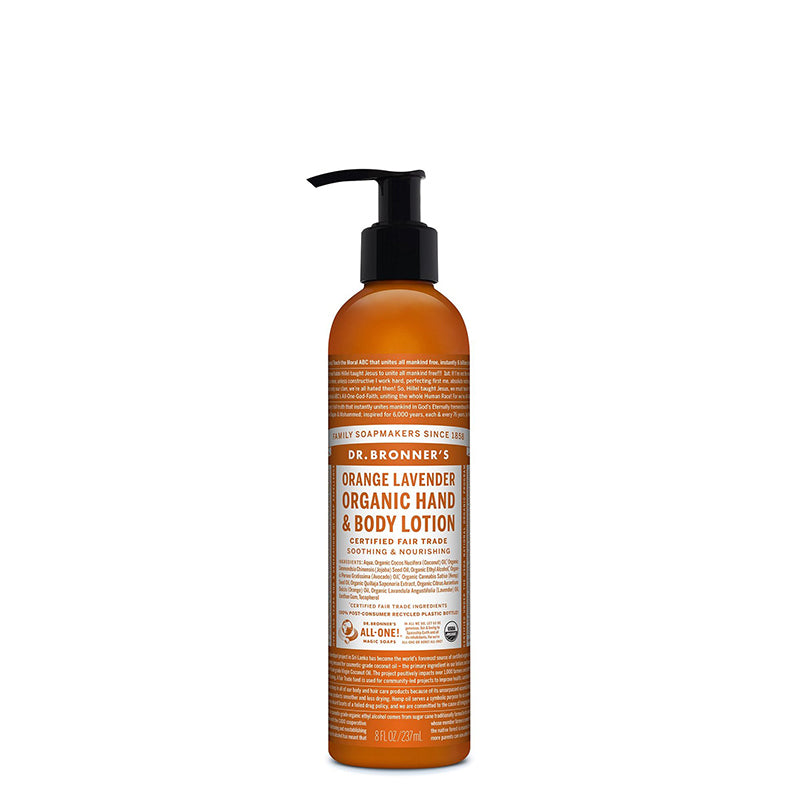 Dr Bronner&#39;s Organic Hand &amp; Body Lotion - Orange Lavender