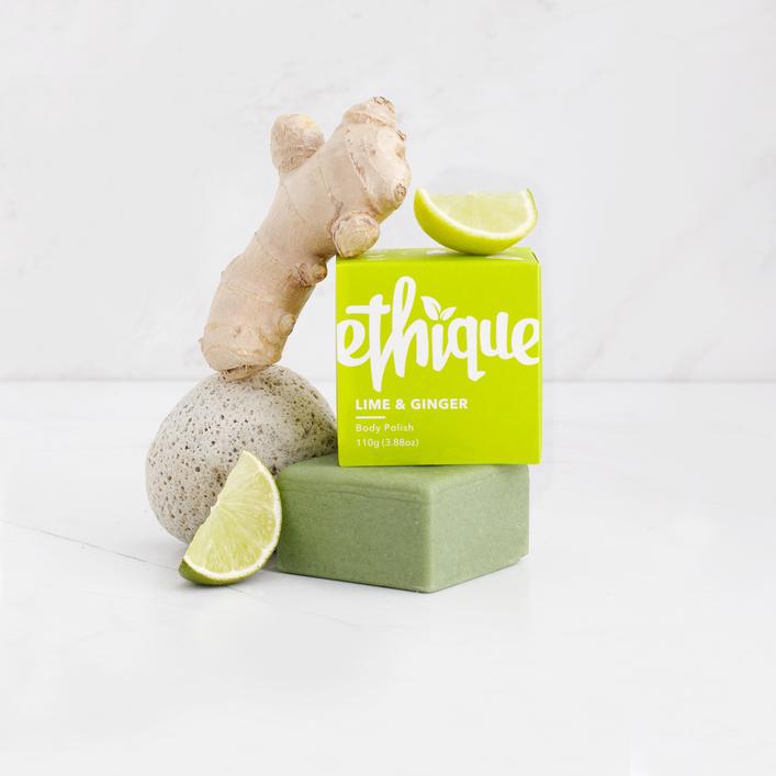 Ethique Lime & Ginger Solid Body Polish Bar