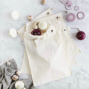 Ever Eco Organic Cotton Muslin Produce Bags - 4 pack - Natural Supply Co