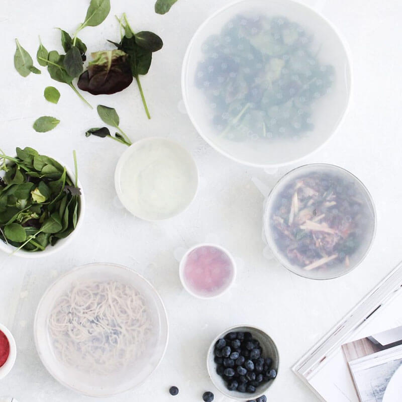 Ever Eco Reusable Silicone Food Covers - set of 6 - Natural Supply Co