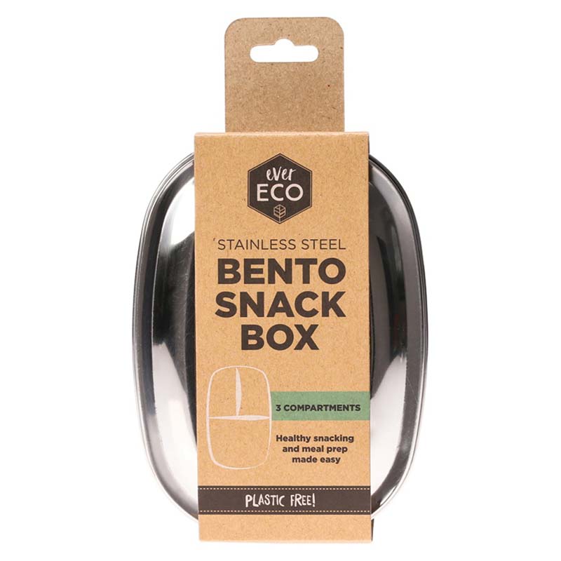 EVER ECO BENTO SNACK BOX - 3 DIVIDERS - The Natural Village