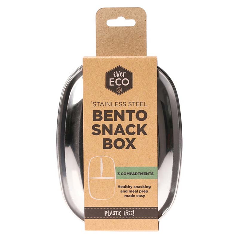 Ever Eco Stainless Steel Bento Box - 3 compartment - Natural Supply Co