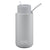 Frank Green Ceramic Reusable Bottle (1 litre) - Straw Lid Harbour Mist Grey