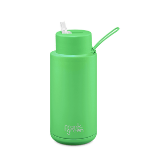 Frank Green NEON Ceramic Reusable Bottle (1 litre) Green
