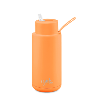 Frank Green NEON Ceramic Reusable Bottle (1 litre) Orange