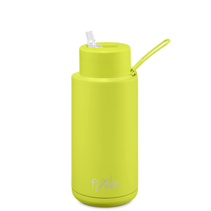 Frank Green NEON Ceramic Reusable Bottle (1 litre) Yellow