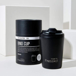 Fressko Bino Reusable Coffee Cup - Coal Black