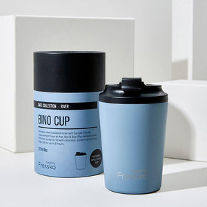 Fressko Bino Reusable Coffee Cup - River Blue