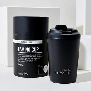 Fressko Camino Reusable Coffee Cup - Coal Black
