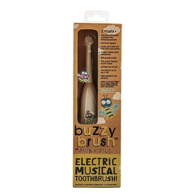 Jack N' Jill Electric Musical Toothbrush Buzzy Brush