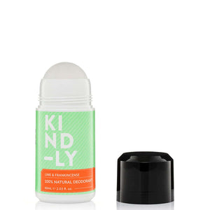 KIND-LY 100% Natural Deodorant Roll-On - Lime & Frankincense - Natural Supply Co