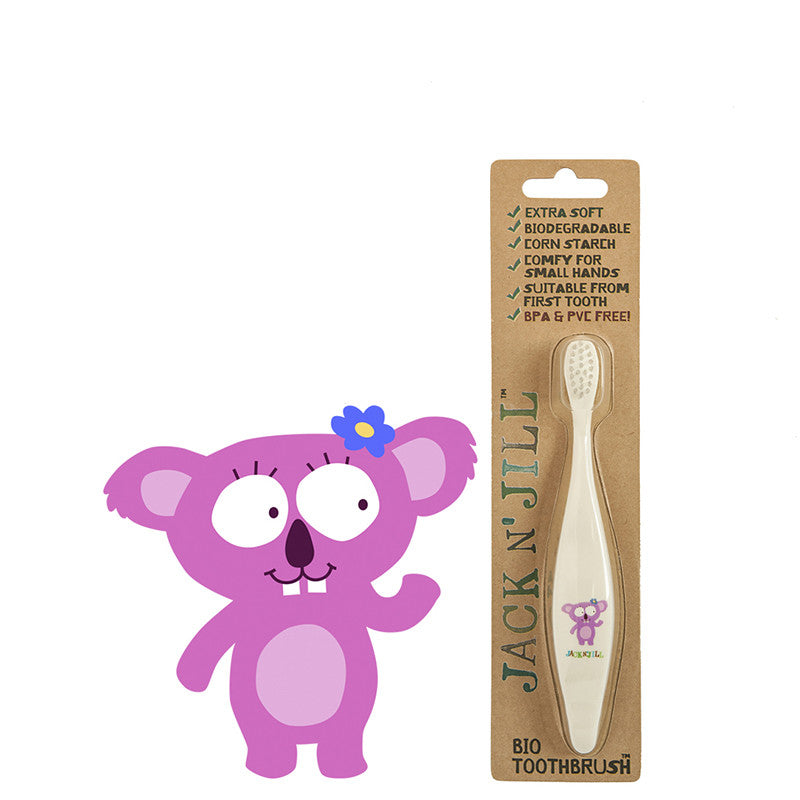 Jack N' Jill Natural Kids' Toothbrush - Koala - Natural Supply Co