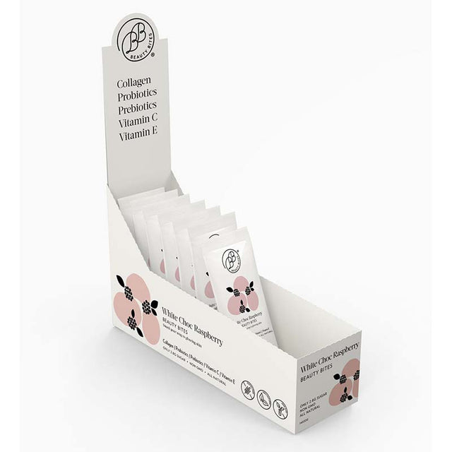 Krumbled Beauty Bites - White Chocolate & Raspberry - 14 bars