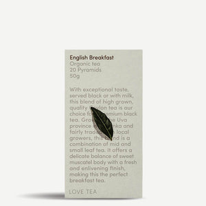 Love Tea English Breakfast Tea Pyramids - Natural Supply Co