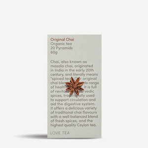Love Tea Original Chai Tea Pyramids - Natural Supply Co