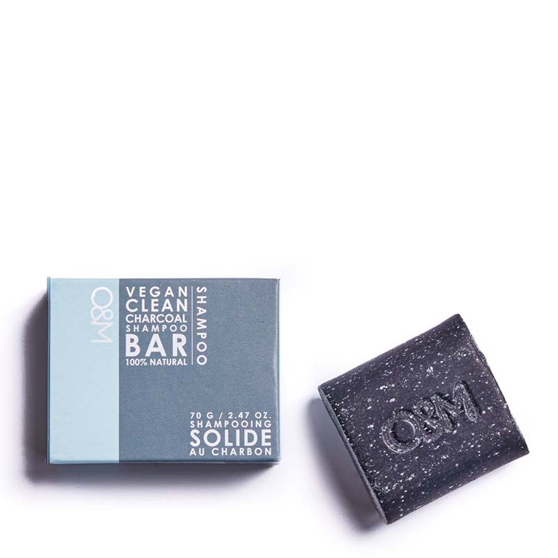 O&M Charcoal Shampoo Bar