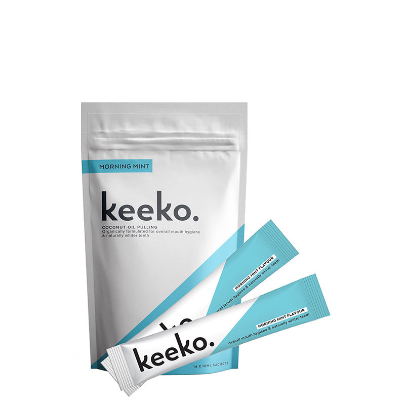 keeko Coconut Oil Pulling Pack - Morning Mint - Natural Supply Co