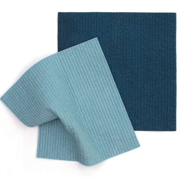Retrokitchen Organic Dyed Dishcloth - Marine