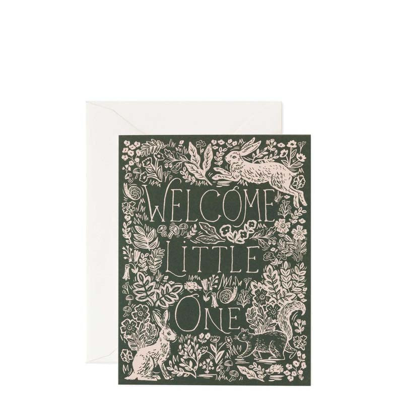 Rifle Paper Co Fable Welcome Little One Card