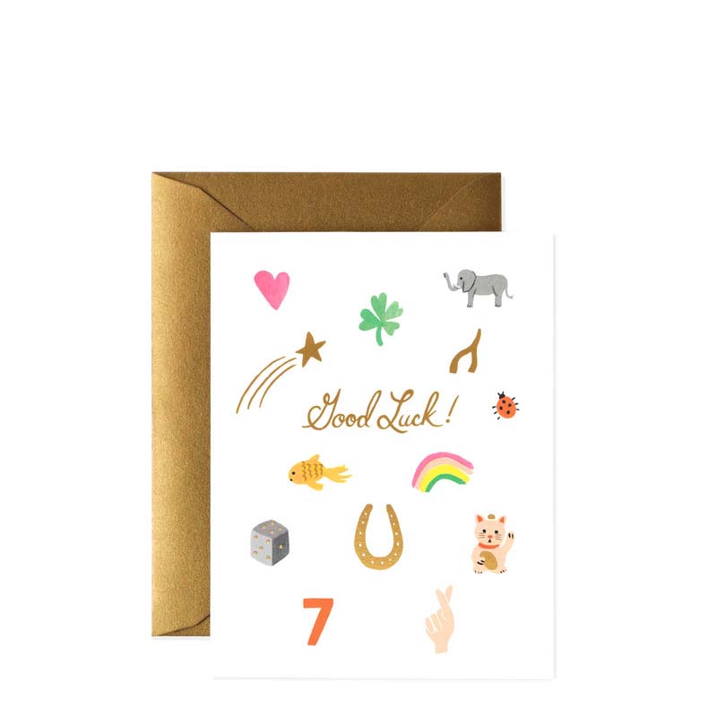 Rifle Paper Co Good Luck Charms Card