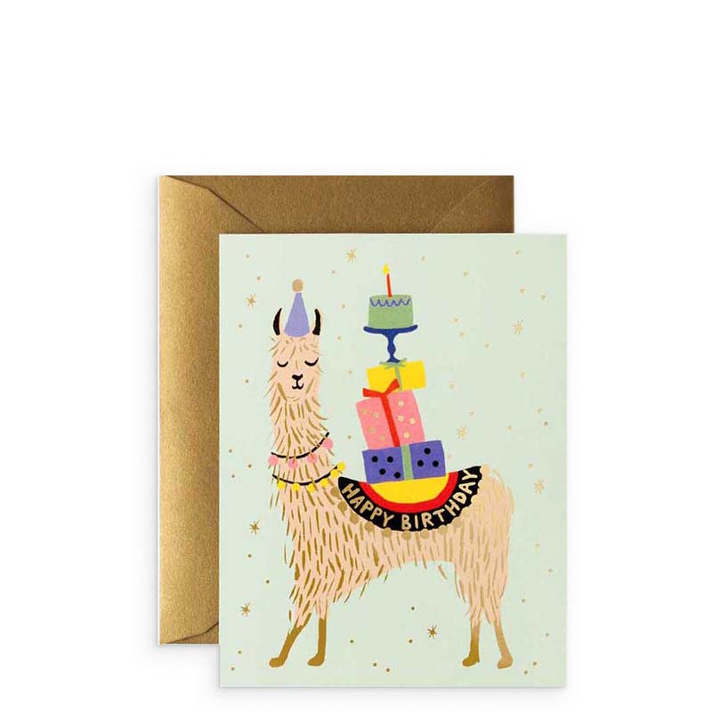 Rifle Paper Co Llama Birthday Card