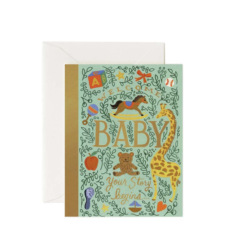 Rifle Paper Co Storybook Baby Card