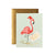 Rifle Paper Co Warm Wishes Flamingo Christmas Card