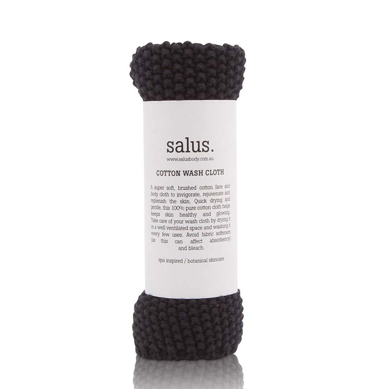 Salus Cotton Wash Cloth - Black