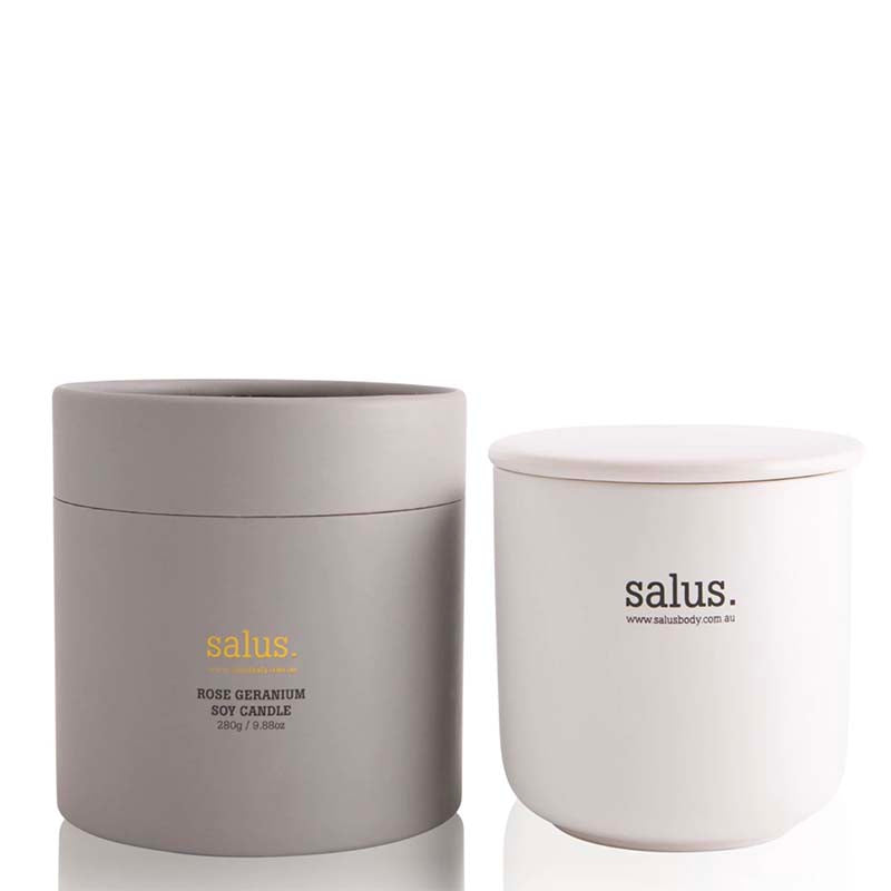 Salus Rose Geranium Soy Candle